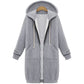 🌸LAST DAY SPECIAL PRICE!!🌸 Women Casual Zip Up Long Hooded Tunic Jacket with Pockets