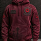 Men's Remembrance Day Lest We Forget Print Oversized Drop-Shoulder Hoodie With Pockets