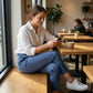 ⏳LIMITED OFFER 66% OFF🌞Women’s Fitted High-Waisted Zip-Pocket Trousers - 👖Lightweight, Breathable, Soft 26"/27" Ankle Pants with Zipper Pockets