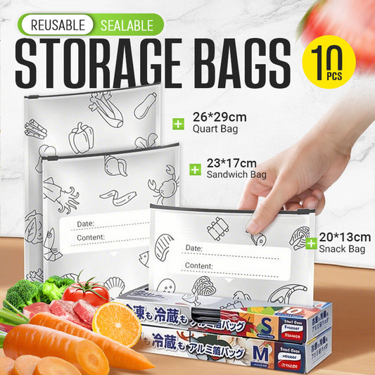 🍗Buy 2 Get 1 Free 🥦Reusable Aluminum Foil Sealable Storage Bags