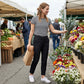 ⏳LIMITED OFFER 66% OFF🌞Women’s Fitted High-Waisted Zip-Pocket Trousers - 👖Lightweight, Breathable, Soft 26"/27" Ankle Pants with Zipper Pockets