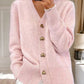 🌸Women's Casual Winter Plain Yarn Wool Yarn Buttoned Cardigan