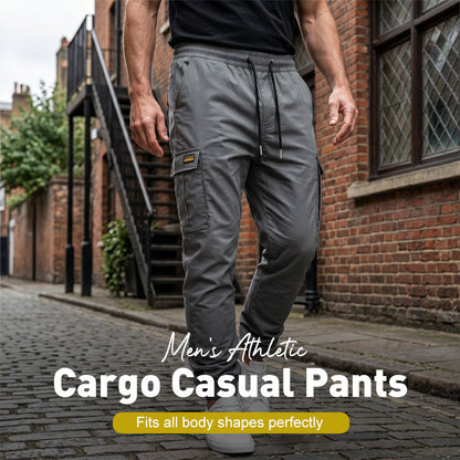 ✨ Easy Everyday Comfort | Men's Relaxed-Fit Adjustable Cargo Trousers