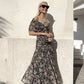 🌸New Arrival 50%OFF💖 Women's Off-the-Shoulder V-Neck Printed Dress