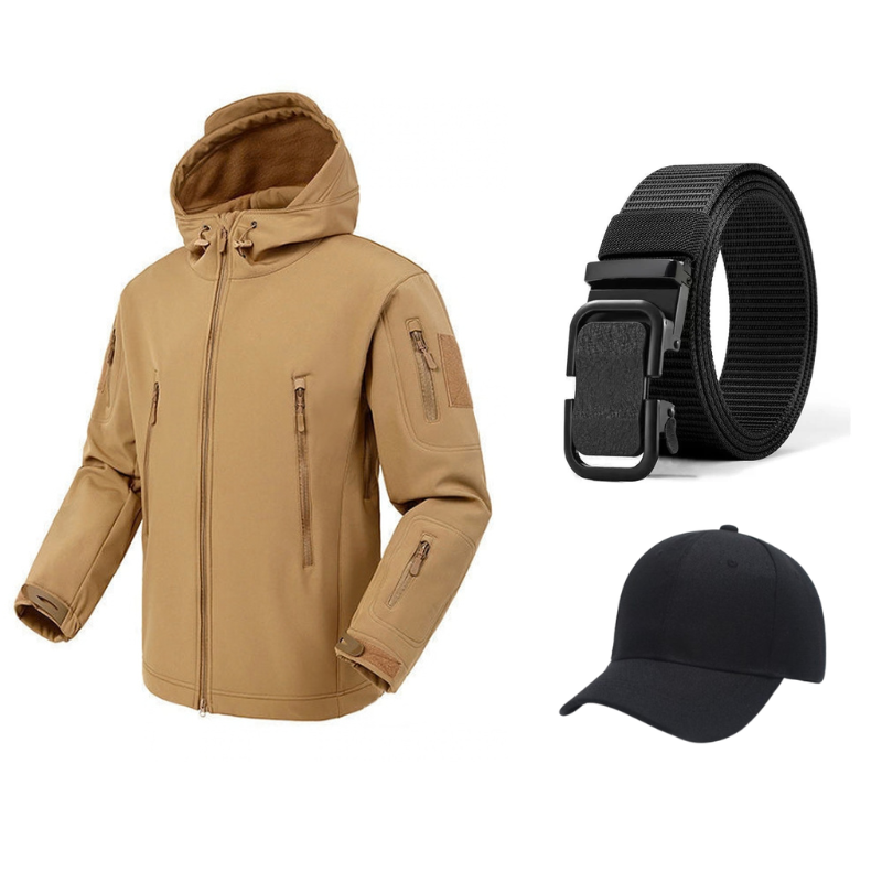 💥 Built for Wind & Rain | Men's Waterproof Insulated Outdoor Jacket