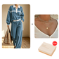 🔥New Arrivals🔥Best Sellers💝Women’s Striped Patchwork Hoodie and Wide-Leg Trousers Set