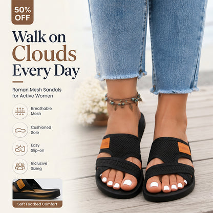 💕Enjoy the comfort💕Wide Feet Comfortable Open Toe Flat Sandals