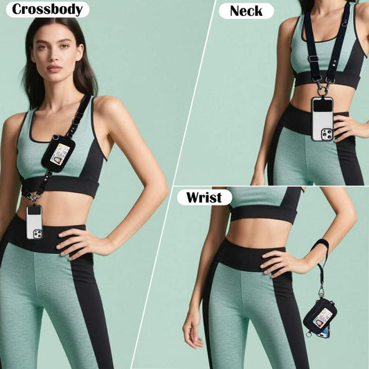🔥BUY 3 GET 1 FREE ✨Adjustable Crossbody Phone Wallet Lanyard with Safety Breakaway Clasp