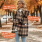 🔥Winter Hot Sale 50% OFF🔥⏰Women’s Classic Cozy Plaid Hooded Jacket🧥