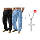 Men’s Breathable Linen Cargo Pants with Multi-Pockets