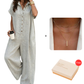🌿Women's Casual Loose Short Sleeve Button Jumpsuit – Comfortable, Flattering & Effortlessly Stylish✨