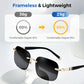 Today's Flash Sale⚡Fashionable Frameless HD Crystal Stone Polarized Sunglasses
