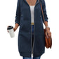 🌸LAST DAY SPECIAL PRICE!!🌸 Women Casual Zip Up Long Hooded Tunic Jacket with Pockets