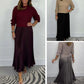 Women’s Stylish and Elegant Round-neck Pleated Dress【BUY 2 GET FREE SHIPPING】