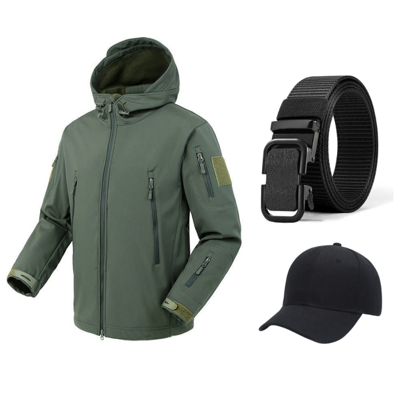💥 Built for Wind & Rain | Men's Waterproof Insulated Outdoor Jacket