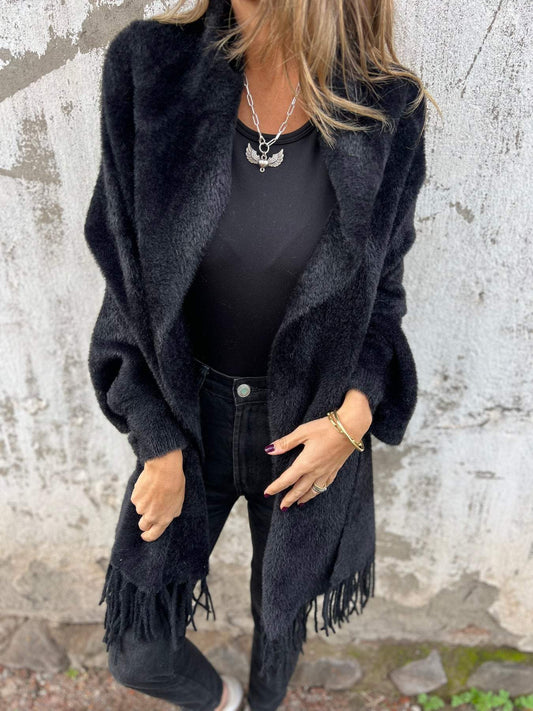 🔥Limited Time -58%🔥Women's Long Sleeve Tassel Coat【Factory Direct Sale】