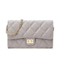 Gold Buckle Square Fat Diamond Chain Bag