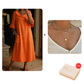 Orange red_Dress & Necklace