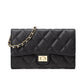 Gold Buckle Square Fat Diamond Chain Bag