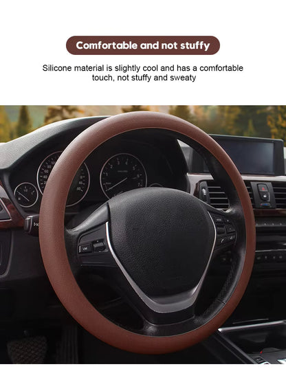 🎁 Hot Sale 49% OFF 🔥All-Season Silicone Car Steering Wheel Cover