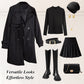 ✨New Style✨ Fashionable high-end women's windbreaker with mid-length lapel
