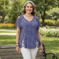 ⏰Last Day Sale 57% Off💃Women's T-shirt with leopard pattern, loose fit, V-neck