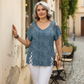 ⏰Last Day Sale 57% Off💃Women's T-shirt with leopard pattern, loose fit, V-neck