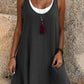 ⏰Last Day Sale 55% Off💃Women's Casual Loose Sleeveless Fake Two Piece Tank Dress