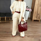 ⏳Time-Limited Special⏰Elegant 3-piece set including long cardigan, top and pants💞Free shipping