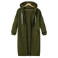 🌸LAST DAY SPECIAL PRICE!!🌸 Women Casual Zip Up Long Hooded Tunic Jacket with Pockets