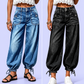 👖 Shape It Your Way | Women's High-Waisted Adjustable-Hem Barrel Jeans