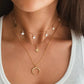 Elegant Multi Layered Necklace with Delicate Pendant🎁