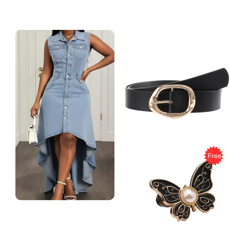 Light Blue_Dress+Belt
