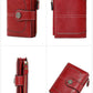 RFID anti-theft swipe ladies short zipper wallet-multiple card slot buckle wallet