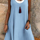 ⏰Last Day Sale 55% Off💃Women's Casual Loose Sleeveless Fake Two Piece Tank Dress