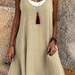 ⏰Last Day Sale 55% Off💃Women's Casual Loose Sleeveless Fake Two Piece Tank Dress