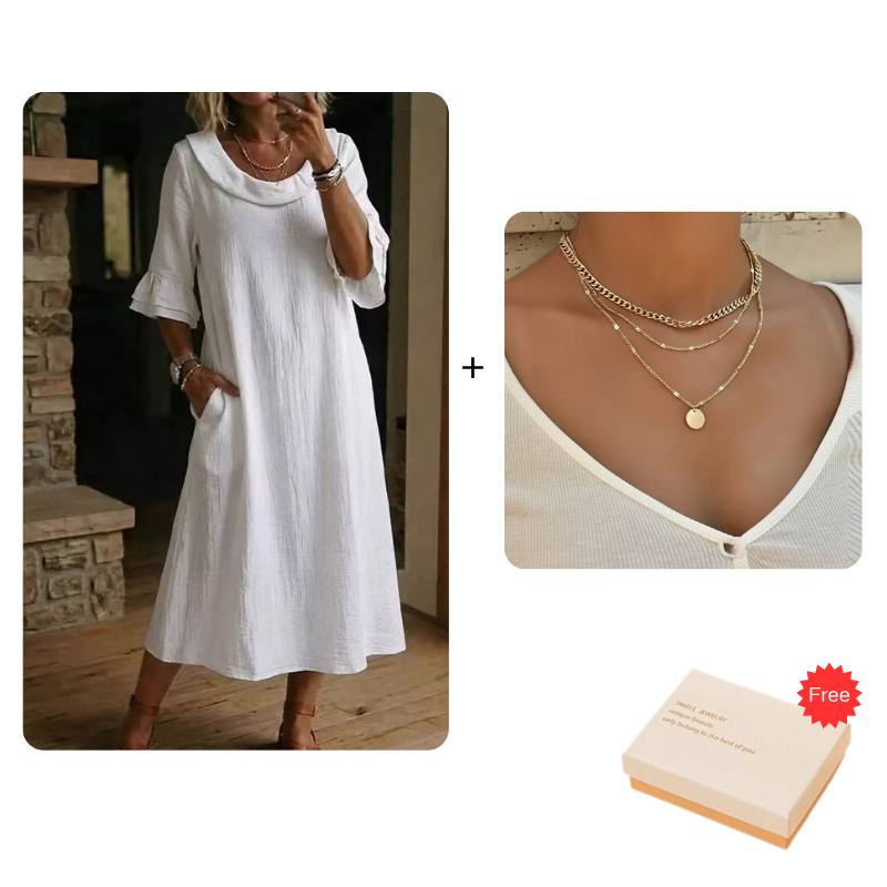 White_Dress & Necklace