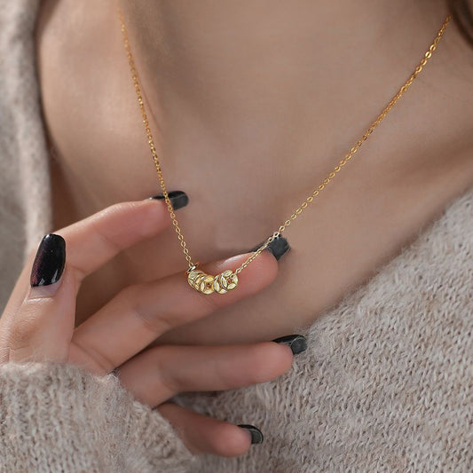 Lucky Dainty Coin Pendant Necklace with Gift Box