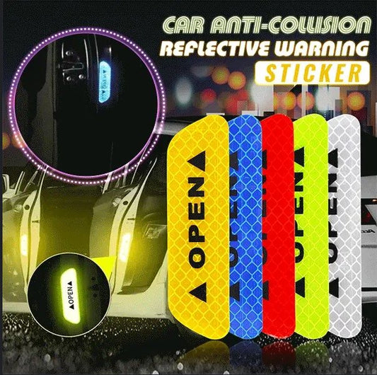 Car Anti-collision Reflective Warning Sticker (8 PCS)