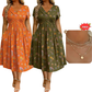 💃Limited-Time 66% OFF 🛍️Women's V-Neck Floral Print Dress with Twist Waist