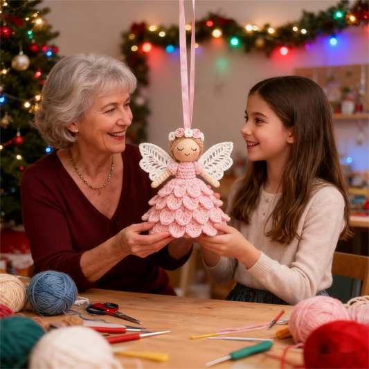 🔥Last day sale 59% OFF🎁Crochet your own angel - complete craft kit