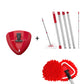 Chenille Spin Mop Head Replacement Unique Design Heads Turn Mop into Long-Handle Duster Dry Cleaning Trap Bucket & Handle