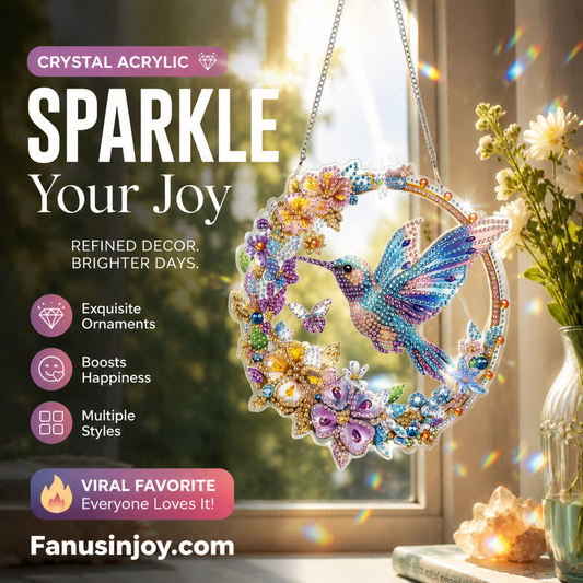 ✨️50% OFF! Gorgeous decorations bring great joy!🐦Decorative Crystal Acrylic Hanging Ornament