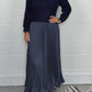 Women’s Stylish and Elegant Round-neck Pleated Dress【BUY 2 GET FREE SHIPPING】