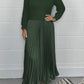 Women’s Stylish and Elegant Round-neck Pleated Dress【BUY 2 GET FREE SHIPPING】