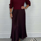 Women’s Stylish and Elegant Round-neck Pleated Dress【BUY 2 GET FREE SHIPPING】