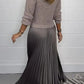 Women’s Stylish and Elegant Round-neck Pleated Dress【BUY 2 GET FREE SHIPPING】