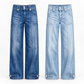💙 Retro Fit, Longer-Looking Legs | Women's High-Rise Wide-Leg Denim Jeans