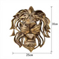 🦁Rare Find-Large Lion Head Wall Mounted Art Sculpture🎁