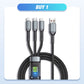 ⏳Transparent Luminous 3-in-1 Fast Charging Cable